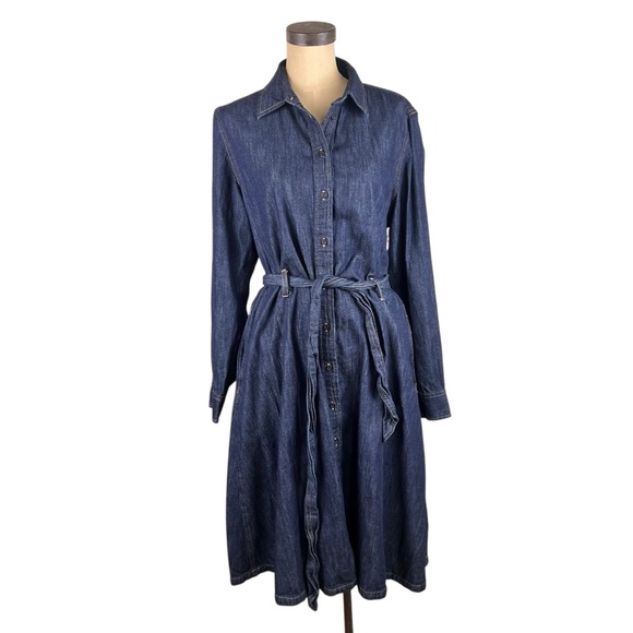 Lauren Ralph Lauren Dresses & Skirts - Lauren Ralph Lauren Denim long sleeve Women’s Midi Dress